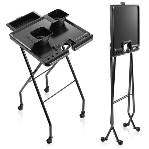 Salon Rolling - Portable - Folding Service Coloring Tray with Drawer